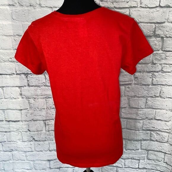 Ohio state buckeyes women L 100% cotton Crewneck shortsleeve tshirt red - Picture 8 of 9